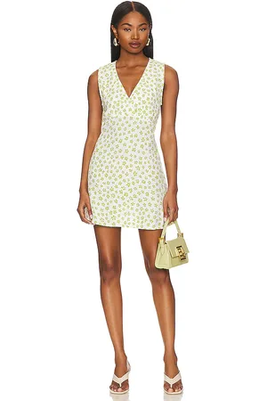 FAITHFULL THE BRAND Penne Mini Dress in - Green. Size M (also in XL, XXL).