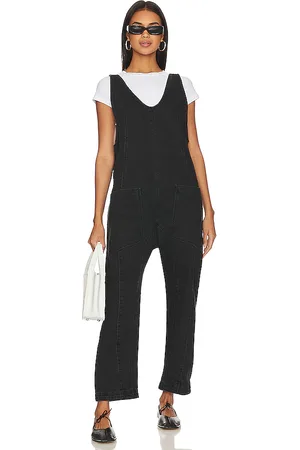 Free People X We The Free High Roller Jumpsuit in - Black. Size M (also in S).