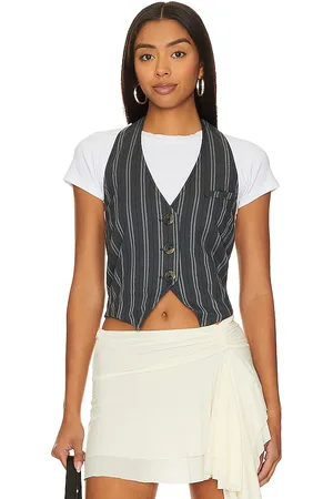 Free People Dakota Vest in - Charcoal. Size L (also in M, XL).