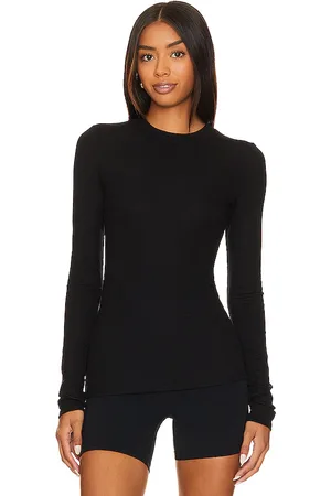 Splits59 Louise Rib Long Sleeve Top in - . Size L (also in M, S, XL, XS).