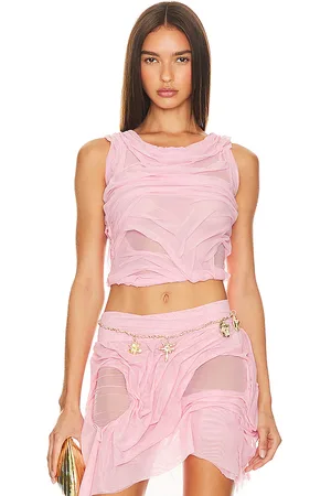 DI PETSA Wetlook Two Strap Top in - Pink. Size M (also in XS).