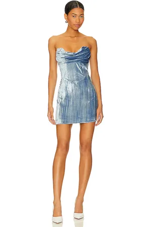 House of Harlow X REVOLVE Balley Mini Dress in - Blue. Size L (also in M, S, XL).
