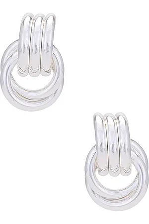 Heaven Mayhem Mini Knot Earrings in - Metallic . Size all.