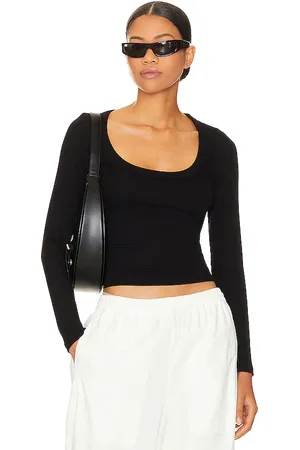 LnA Crown Scoop Long Sleeve Top in - . Size L (also in M, S, XS).