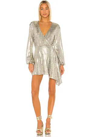 House of Harlow X REVOLVE Aniela Mini Dress in - Metallic Silver. Size S (also in XXS).