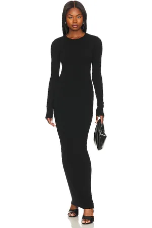 Cotton Citizen Verona Crewneck Maxi Dress in - Black. Size L (also in M, S, XS).