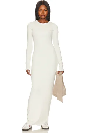 Cotton Citizen Verona Crewneck Maxi Dress in - White. Size L (also in M, S, XS).