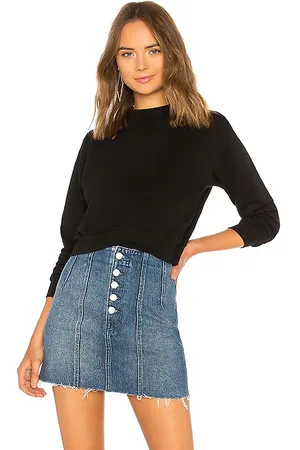 Cotton Citizen Milan Crew Sweatshirt in - Black. Size L (also in M, S, XS).