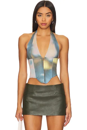 Miaou Mara Corset in - Green. Size S (also in XS, XXS).