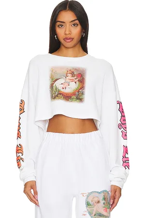 Boys Lie Nestled Up Long Sleeve Crop Tee in - . Size all.