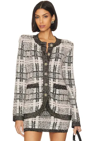 MAJORELLE Larsa Cardigan in - White,Black. Size M (also in XL).