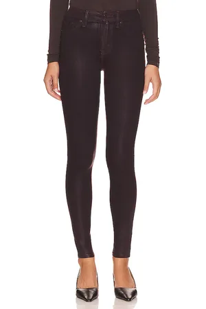 GOOD AMERICAN Good Legs Coated Jeans in - Wine. Size 22 (also in 20).