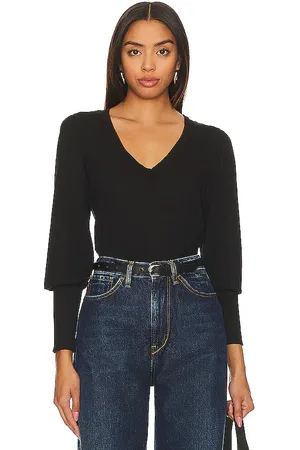 Bobi Banded Bottom Long Sleeve Top in - . Size L (also in S, XS).