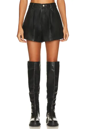 WeWoreWhat Faux Leather Cuffed Short in - . Size 23 (also in 24, 25).