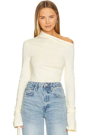 SNDYS Nyah Bodysuit in - White. Size L (also in M, S, XL, XS, XXS).