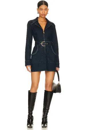 Show Me Your Mumu Outlaw Dress in - Blue. Size M (also in S, XS).