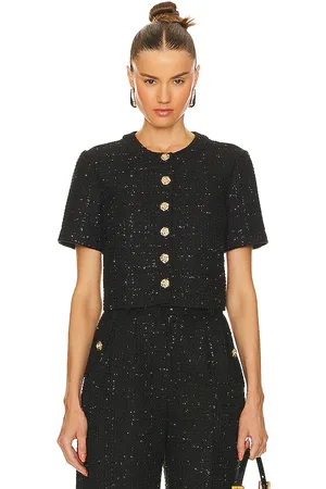 Amanda Uprichard Braswell Top in - Black. Size L (also in M, S, XS).