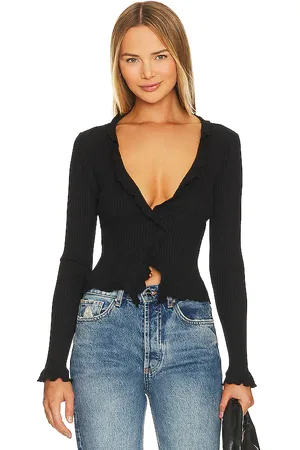LA Made Sweet Serenade Ruffle Cardigan in - . Size M (also in S, XL, XS).