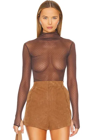Free People X Intimately FP On The Dot Layering Top In in - Brown. Size L (also in M, S, XL, XS).
