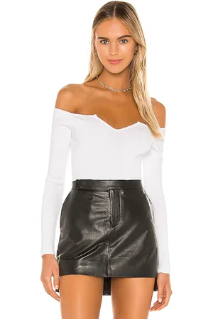 superdown Ashton V Neck Bodysuit in - . Size L (also in M, S, XS).