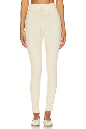 Varley Mocado Rib Knit Legging in - Grey. Size L (also in M, S, XL).