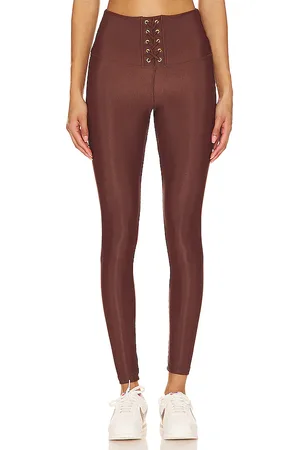 STRUT-THIS X Chantelle Paige-Mulligan The Liam Ankle Legging in - Chocolate. Size L (also in M, S, XL).