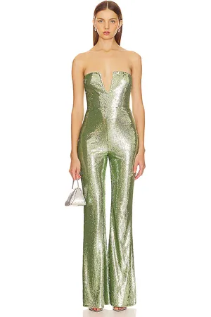 Lovers And Friends Siobhan Sequin Jumpsuit in - Green. Size M (also in S).