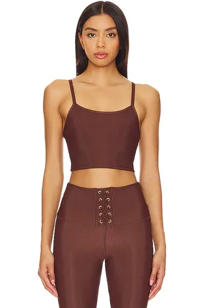 STRUT-THIS X Chantelle Paige-Mulligan The Melrose Bra Top in - Chocolate. Size L (also in M, S, XS).