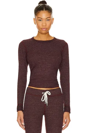 MONROW Thermal Top in - Wine. Size M (also in S, XS).
