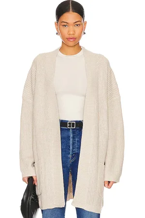 SNDYS Essie Cardigan in - Beige. Size L (also in M, S, XL, XS).