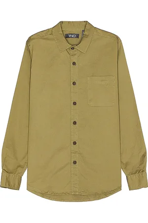 WAO Long Sleeve Twill Shirt in - Green. Size M (also in S).