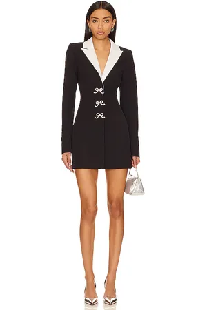 MAJORELLE Avori Blazer Dress in - Black. Size M (also in S, XS).