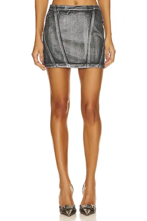 BLANK NYC Denim Mini Skirt in - Black. Size 24 (also in 25).
