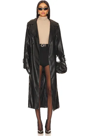 SNDYS Tyra Faux Leather Trench in - . Size S (also in XS, XXS).