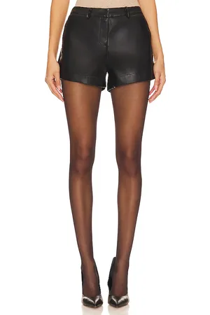 SNDYS Wendy Faux Leather Shorts in - . Size L (also in M, S, XL, XS, XXL, XXS).