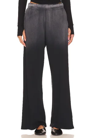 Michael Lauren Mabel Ombre Wide Leg Pant in - Black. Size L (also in M, S, XL/1X, XS).