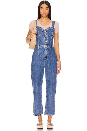 Free People X Revolve x We The Free Kensington Jumpsuit in - Denim-Medium. Size 10 (also in 8).