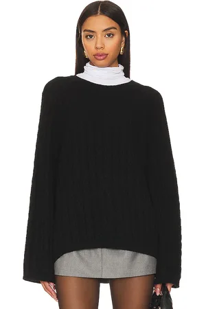 Rue Sophie Crewneck Cable Sweater in - . Size L (also in M, S, XS).