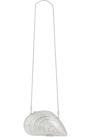 Simkhai Bridget Oyster Shell Clutch in - Metallic . Size all.