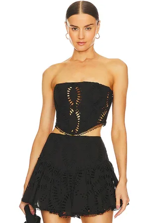 CHARO RUIZ IBIZA Sting Bustier Top in - Black. Size S (also in L).