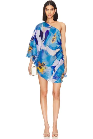 MISA Hera Dress in - Blue. Size L (also in M, XS).