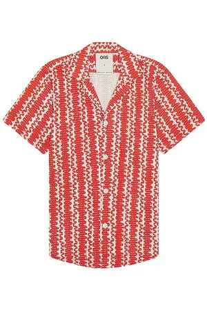 Oas Scribble Cuba Net Shirt in - . Size L (also in M, S, XL/1X, XS).