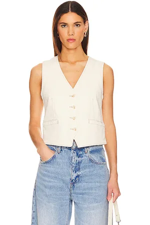 Pistola Vero Vest in - Cream. Size XS (also in XXS).