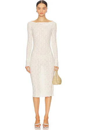 Tularosa Nikki Midi Dress in - White. Size M (also in XL).