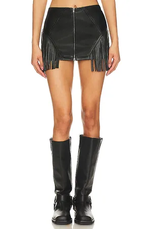 superdown Riley Faux Leather Skirt in - . Size S (also in L).
