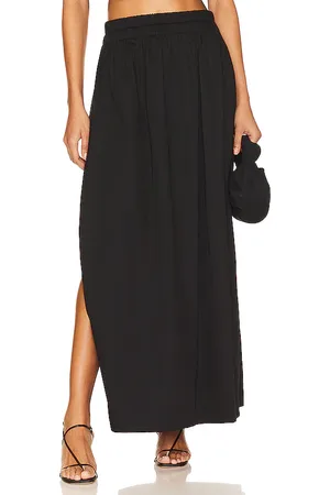 Mikoh Delia Skirt in - Black. Size 1/S (also in 2/M, 3/L).