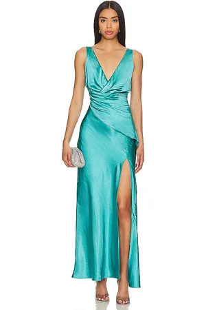 ELLIATT Junia Dress in - Teal. Size L (also in M, S, XS).