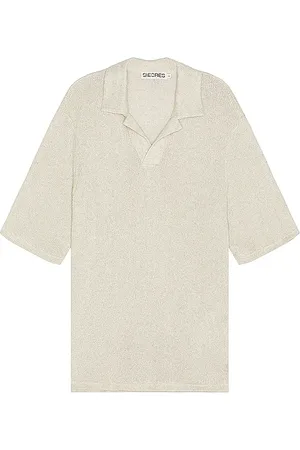 SIEDRES Colin Short Sleeve Polo in - Grey. Size L (also in M).