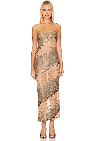 Retrofete Carmine Dress in - Tan. Size L (also in M, XL, XS, XXS).