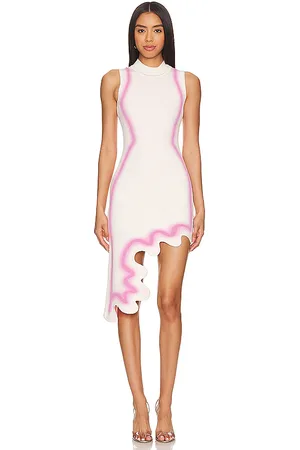 PH5 X REVOLVE Wavy Dress in - White,Pink. Size L (also in M, S, XS).